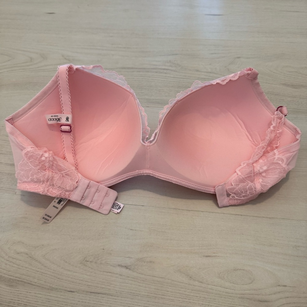 Victoria's Secret Pink Lace Bra 36DDD NWT - Picture 2 of 5